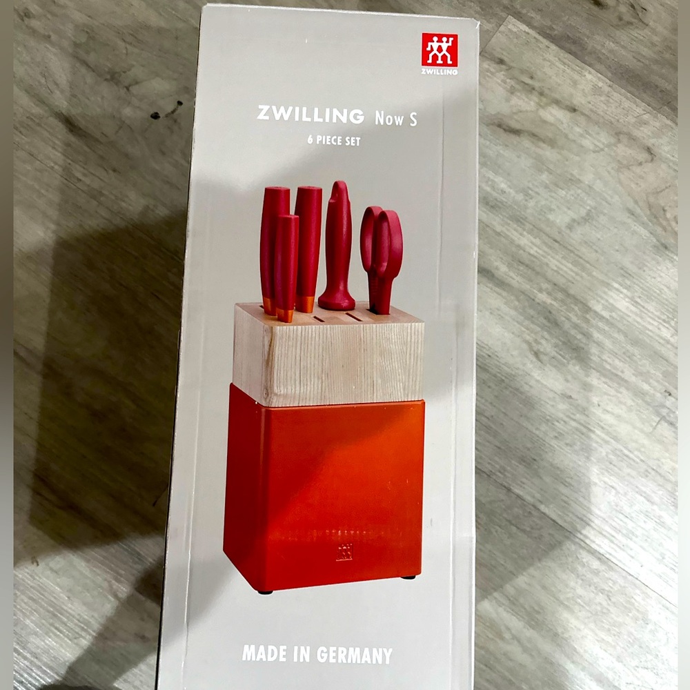 ZWILLING Now S Knife Block Set, 6-pc, Grenada Orange